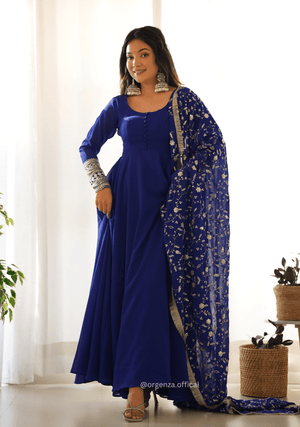 Soft Fox Georgette Plain Anarkali Kurti - Orgenza Store - digisoch