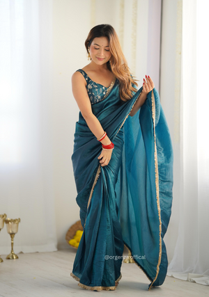 Ready To Wear Tissue Silk Saree - Orgenza Store