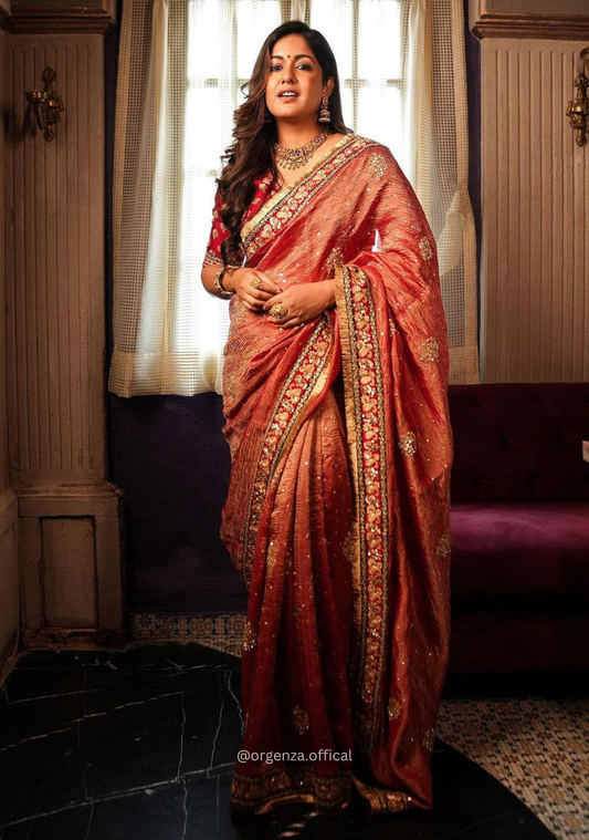 Shimmery Tissue Silk Saree