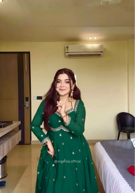 Apsara Bottle Green Suit