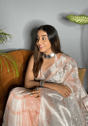 Organza Silk Saree With Gotta Patti Work - Orgenza Store - digisoch