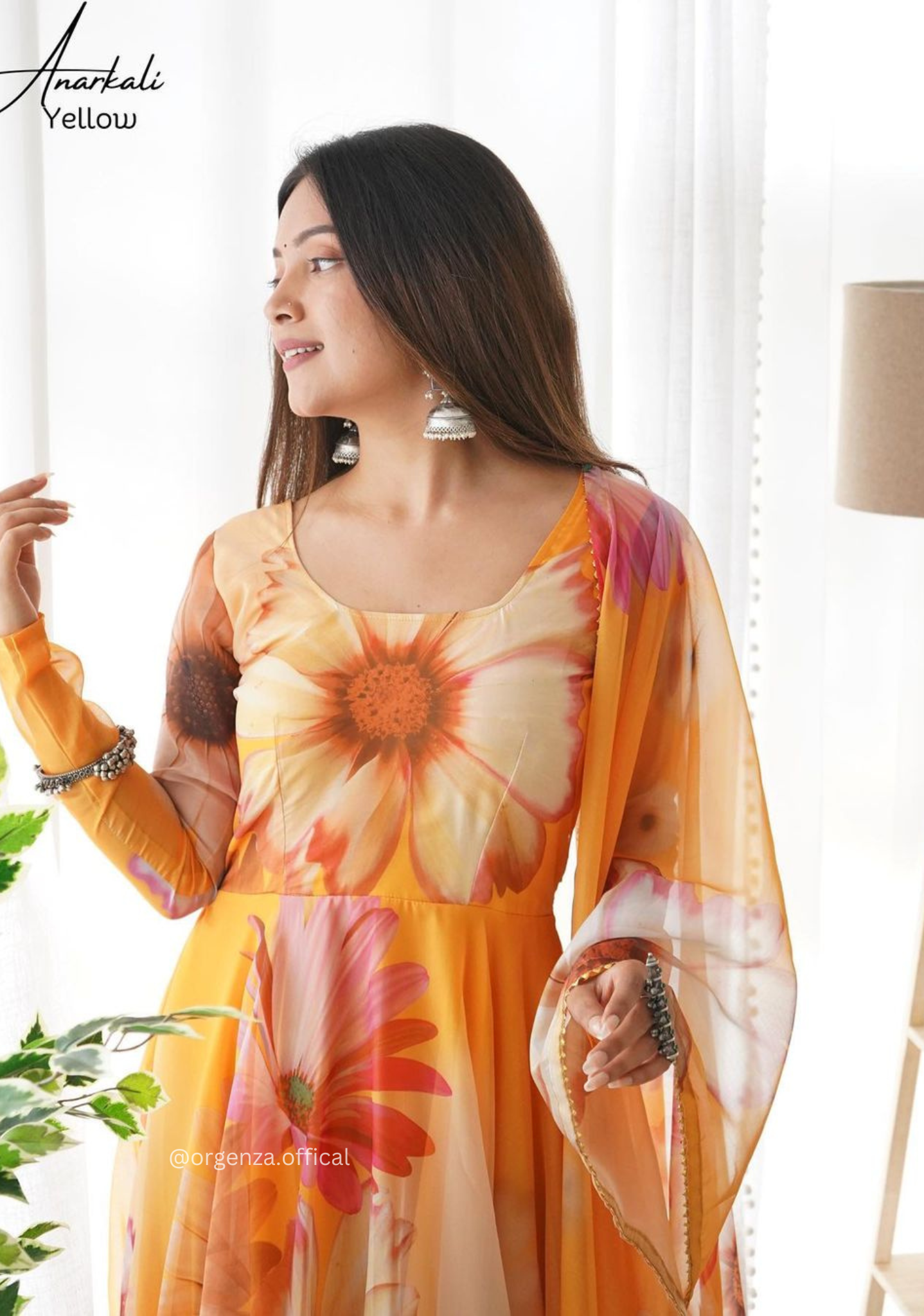 Tabby Orgaanza Silk Floral Gown - Orgenza Store