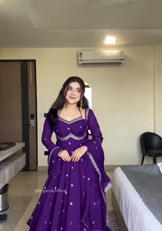 Apsara Purple Suit