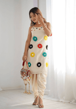 White Colour Trendy & Comfortable Kurta Set - Orgenza Store - digisoch