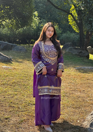 Fendy Silk Mirror Work Sharara Set for Women - Orgenza Store - digisoch