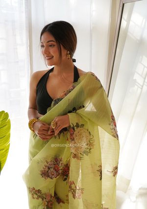 Pure Organza Saree With Handwork - Orgenza Store