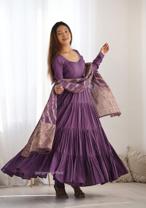 Roman Silk Fully Flair Anarkali Kurti - Orgenza Store