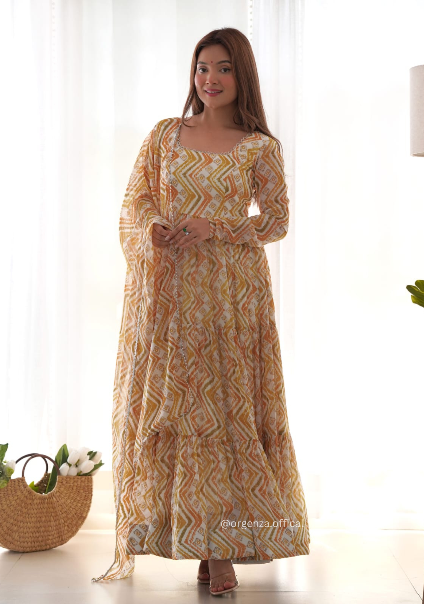 Pure Georgette Silk Kurtis With Dupatta Set - Orgenza Store