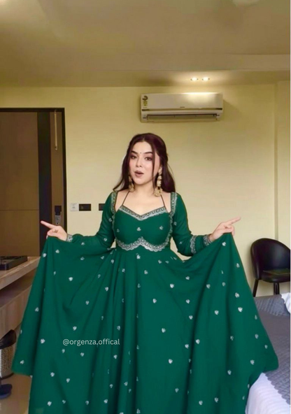 Apsara Bottle Green Suit