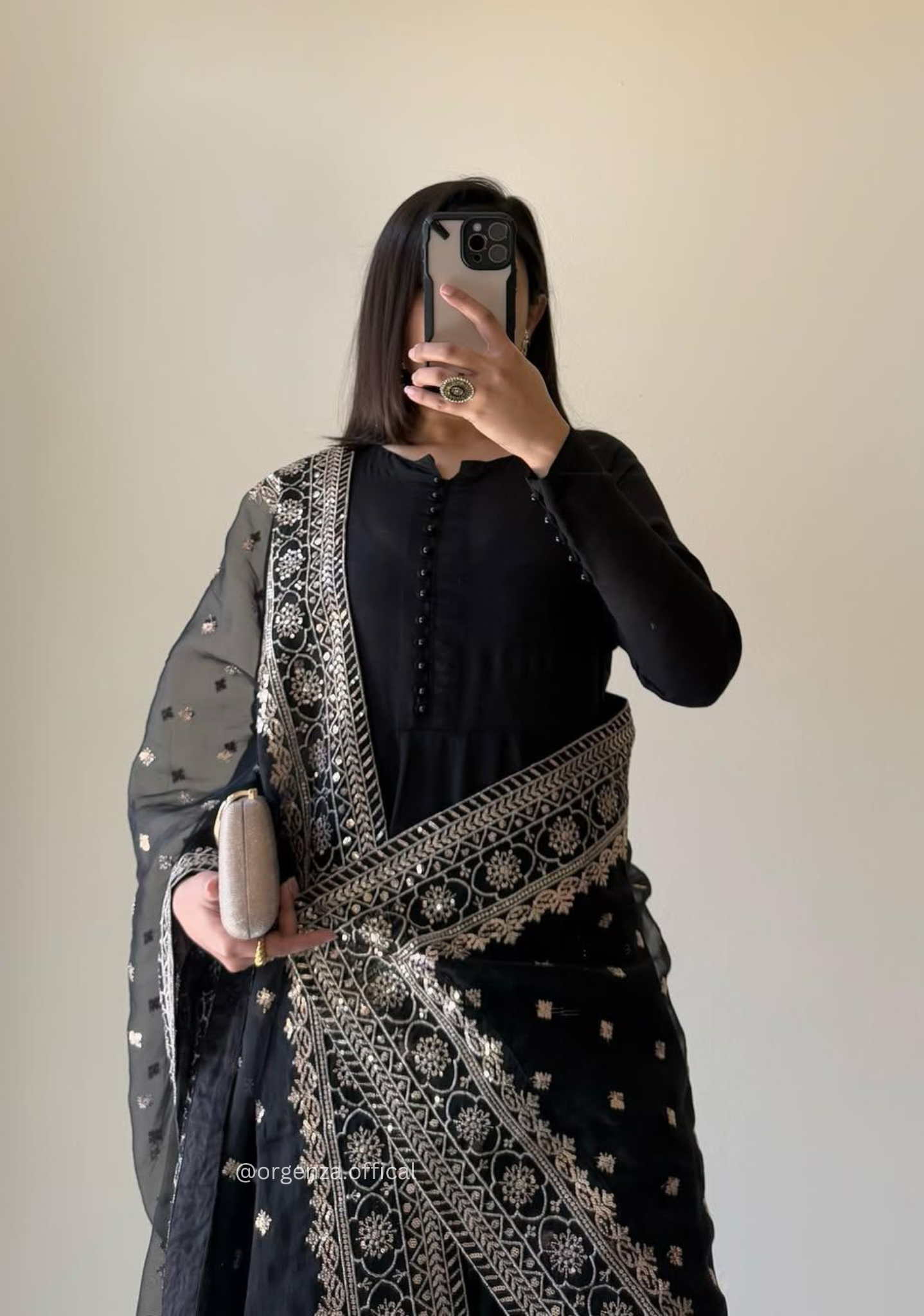 Georgette Fabric Kurta With Palazzo Set