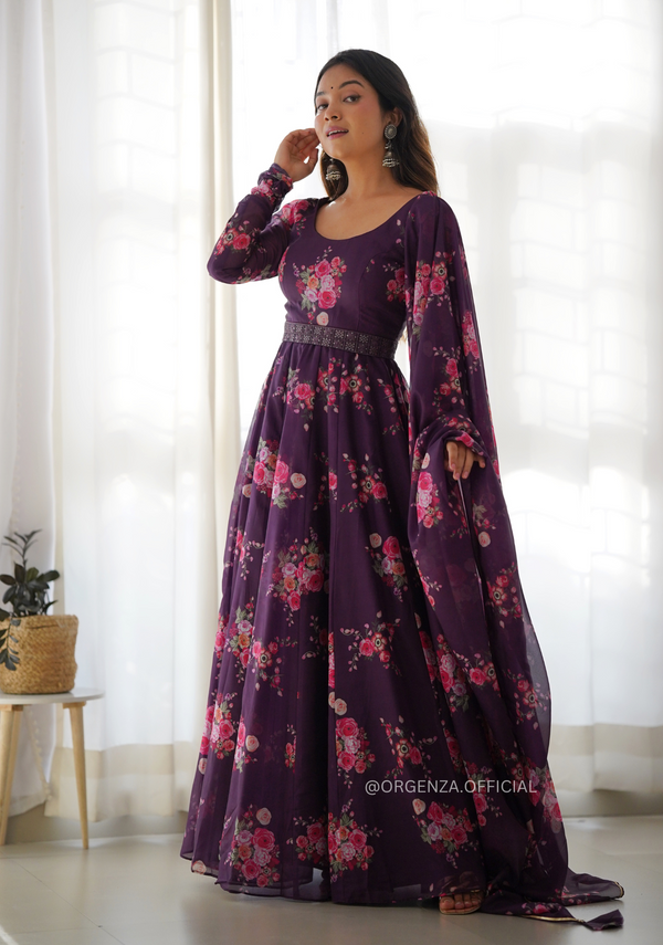Exclusive Gown at Rs 799 | Designer Printed Long Gown in Surat | ID:  19112429191