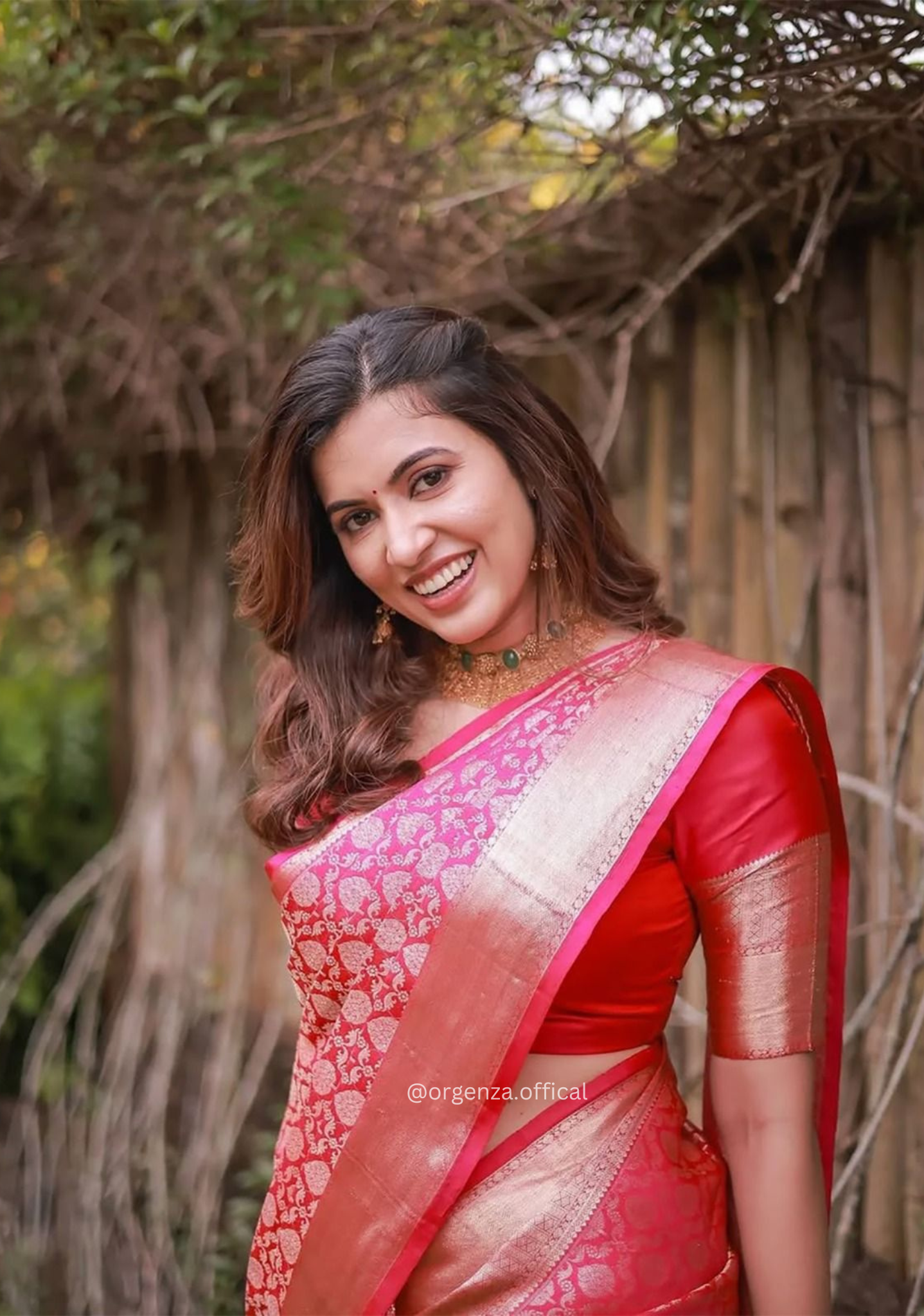 Rich Pallu Saree Jacquard Zari With Blouse