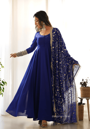 Soft Fox Georgette Plain Anarkali Kurti - Orgenza Store - digisoch