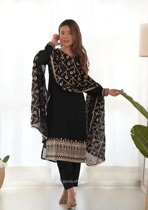 Vichitra Silk Fabric Straight Fit Kurta With Dupatta Set - Orgenza Store - digisoch
