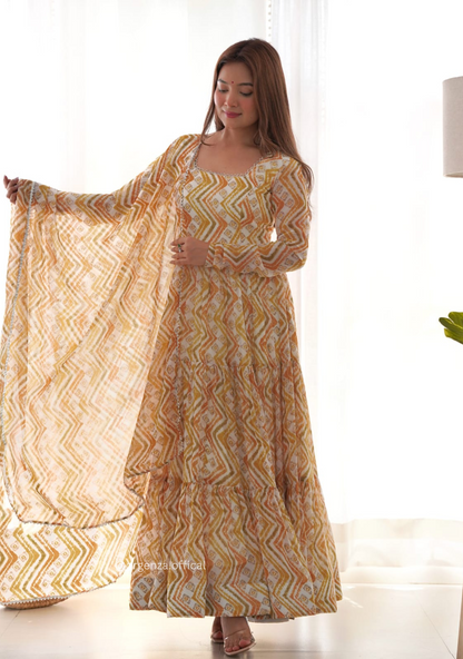 Pure Georgette Silk Kurtis With Dupatta Set - Orgenza Store
