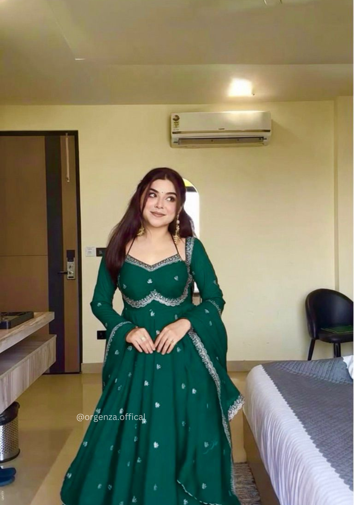 Apsara Bottle Green Suit