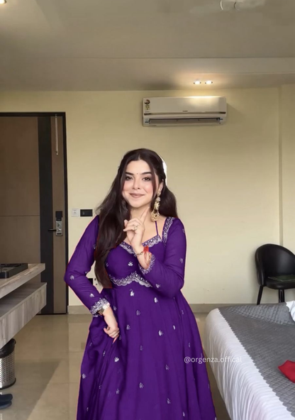 Apsara Purple Suit