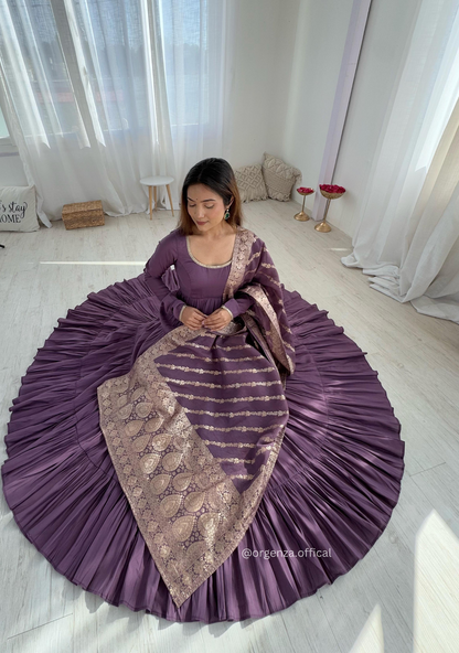 Roman Silk Fully Flair Anarkali Kurti - Orgenza Store