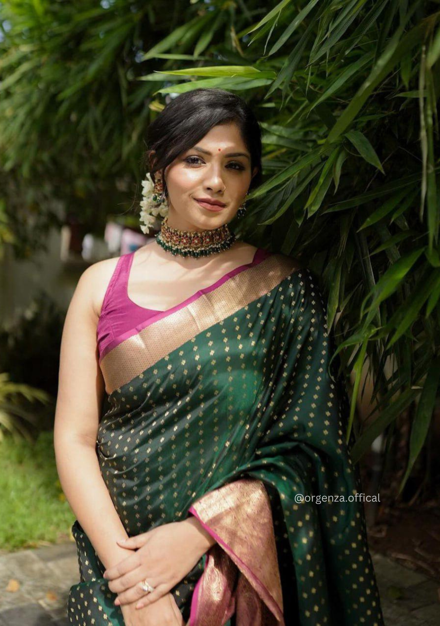 Rich Pallu Saree Jacquard Zari With Blouse