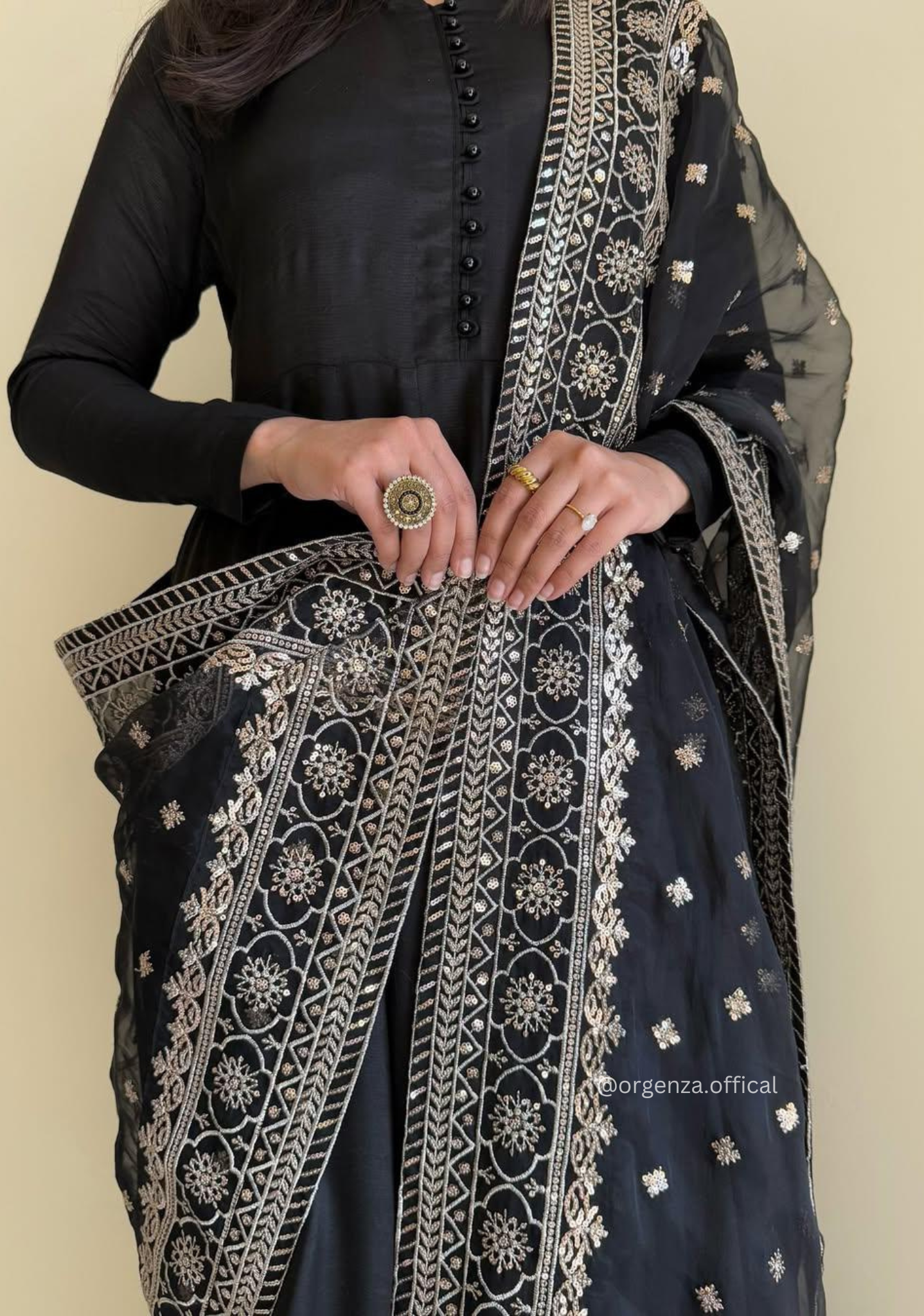Georgette Fabric Kurta With Palazzo Set