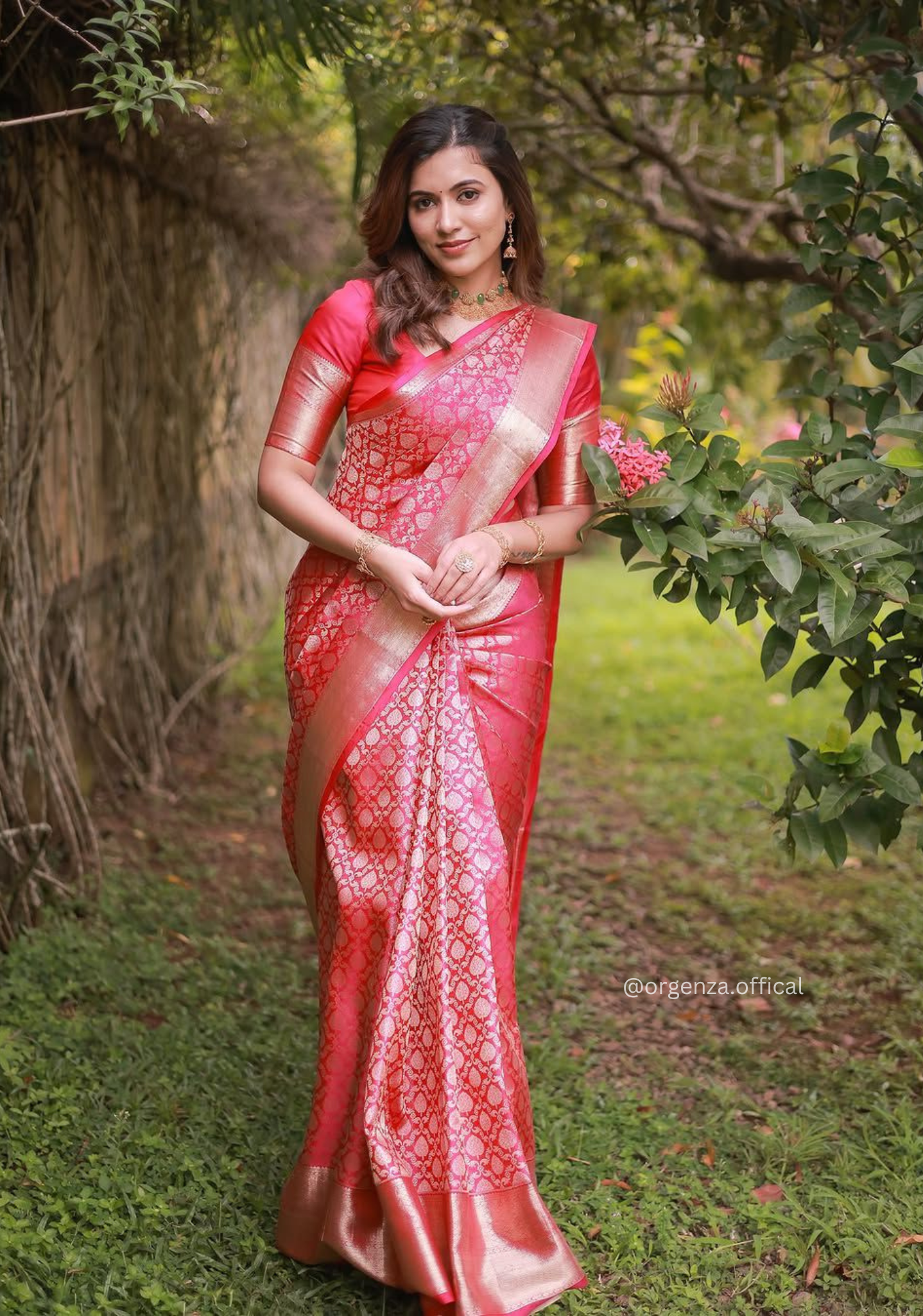 Rich Pallu Saree Jacquard Zari With Blouse