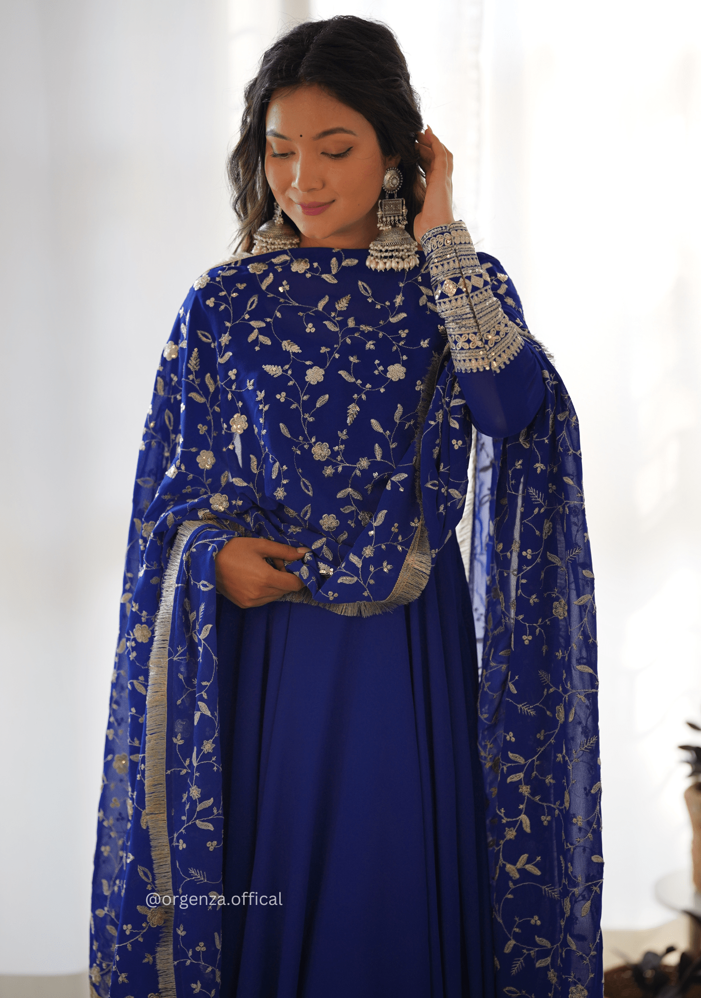 Soft Fox Georgette Plain Anarkali Kurti - Orgenza Store - digisoch
