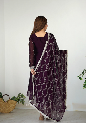 Rangoli Fabric Straight Fit Kurta With Dupatta Set - Orgenza Store