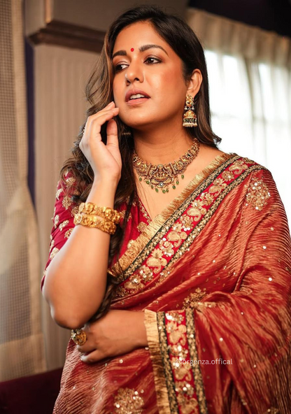 Shimmery Tissue Silk Saree
