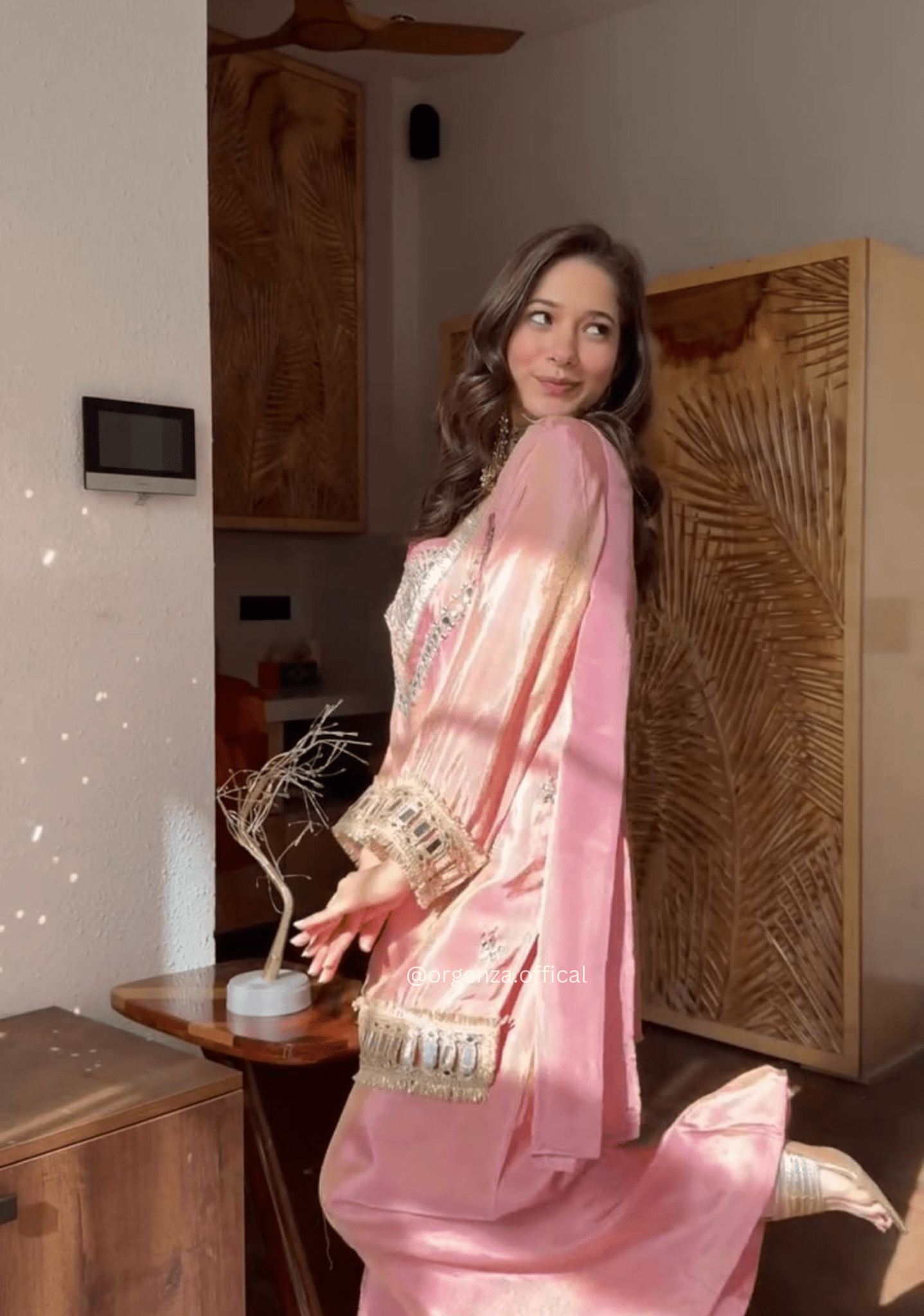 Traditional Fendy Silk Sharara Suit with Dupatta - Orgenza Store
