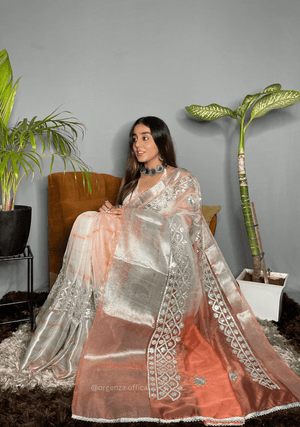 Organza Silk Saree With Gotta Patti Work - Orgenza Store - digisoch