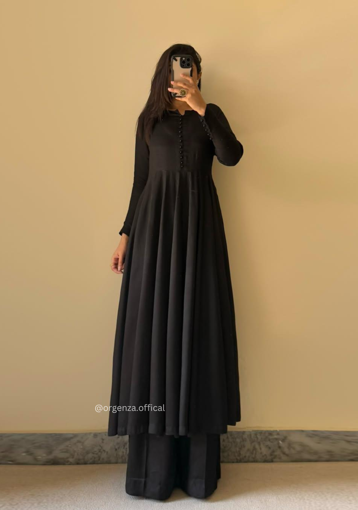 Georgette Fabric Kurta With Palazzo Set