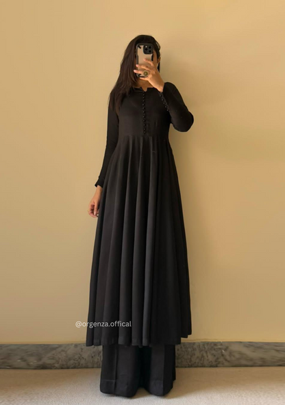 Georgette Fabric Kurta With Palazzo Set