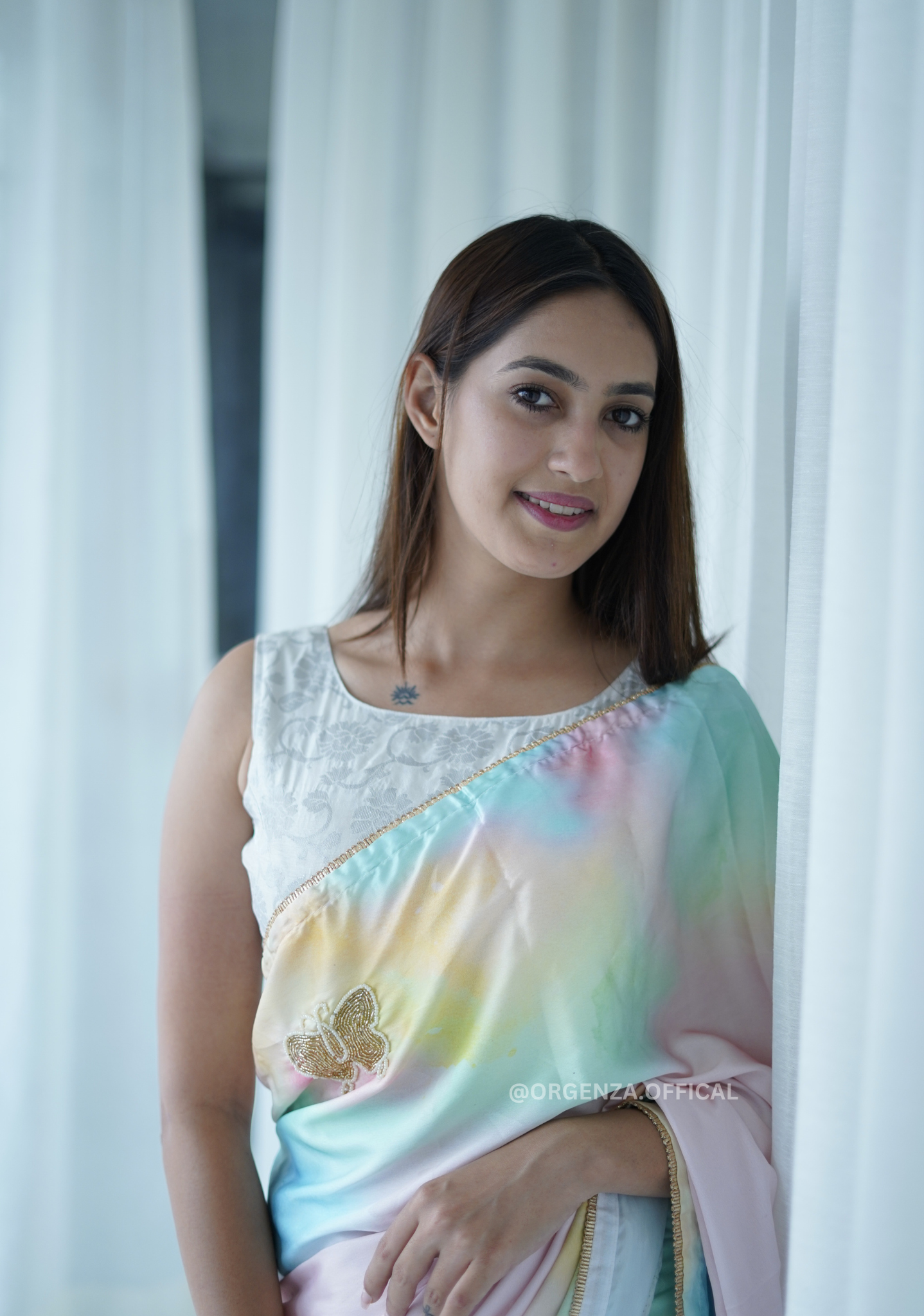 Pure Soft Japan Satin Silk Saree - Orgenza Store