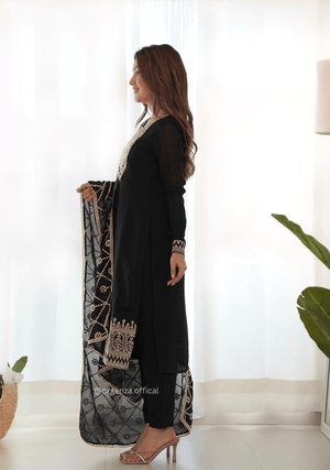 Vichitra Silk Fabric Straight Fit Kurta With Dupatta Set - Orgenza Store - digisoch
