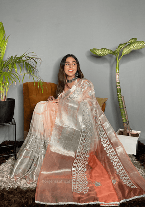 Organza Silk Saree With Gotta Patti Work - Orgenza Store - digisoch