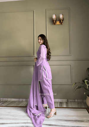 Farshi Salwar Suit in Crunchy Silk with Swarovski Work - Orgenza Store - digisoch
