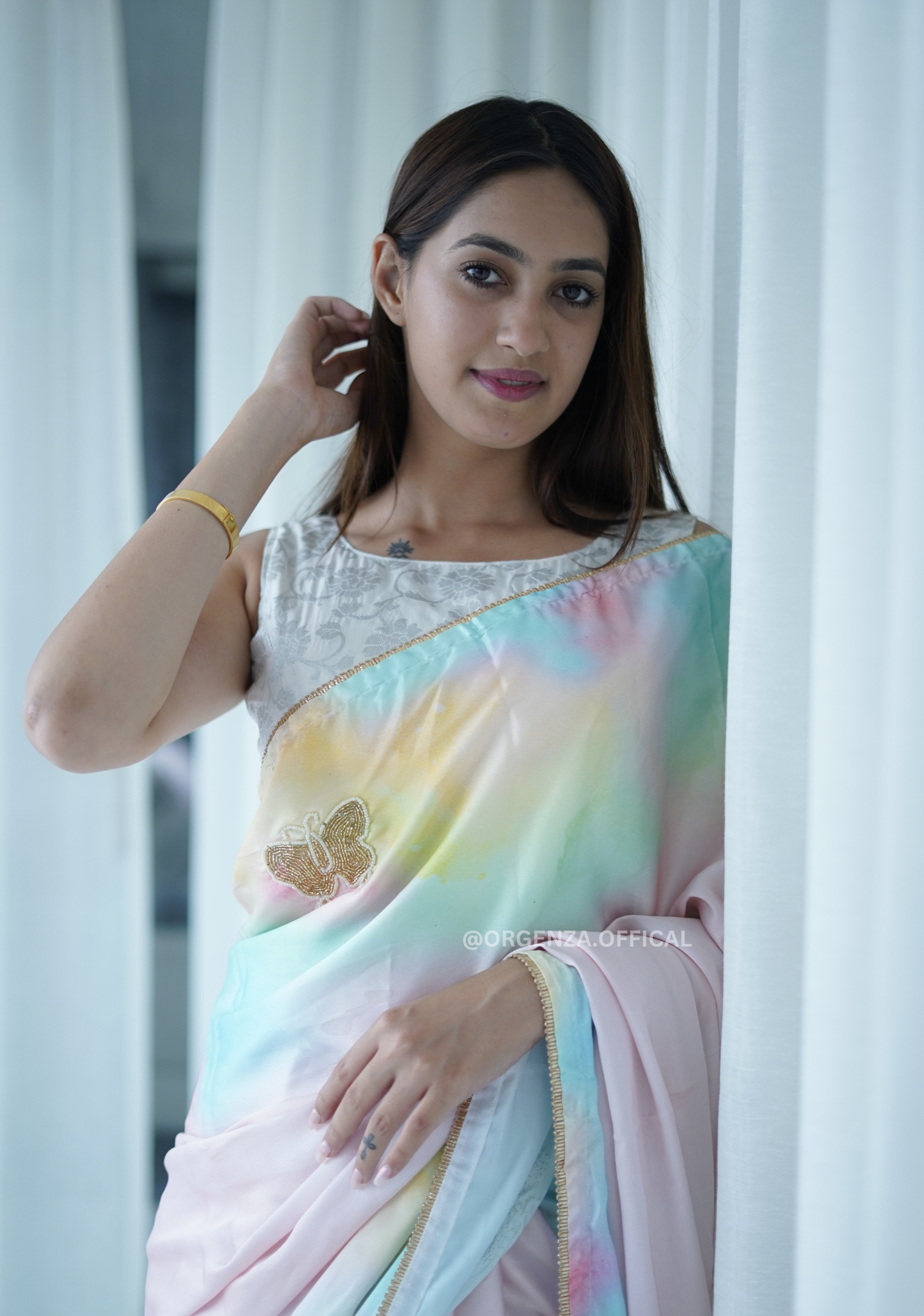 Pure Soft Japan Satin Silk Saree - Orgenza Store