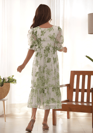 Pista Colour Georgette One Piece Dress - Orgenza Store