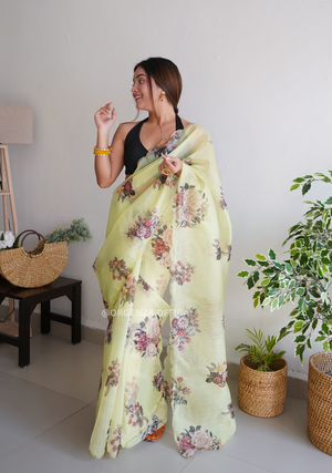 Pure Organza Saree With Handwork - Orgenza Store