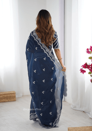 Soft jimmy Choo Silk Saree With Sequence Work - Orgenza Store - digisoch