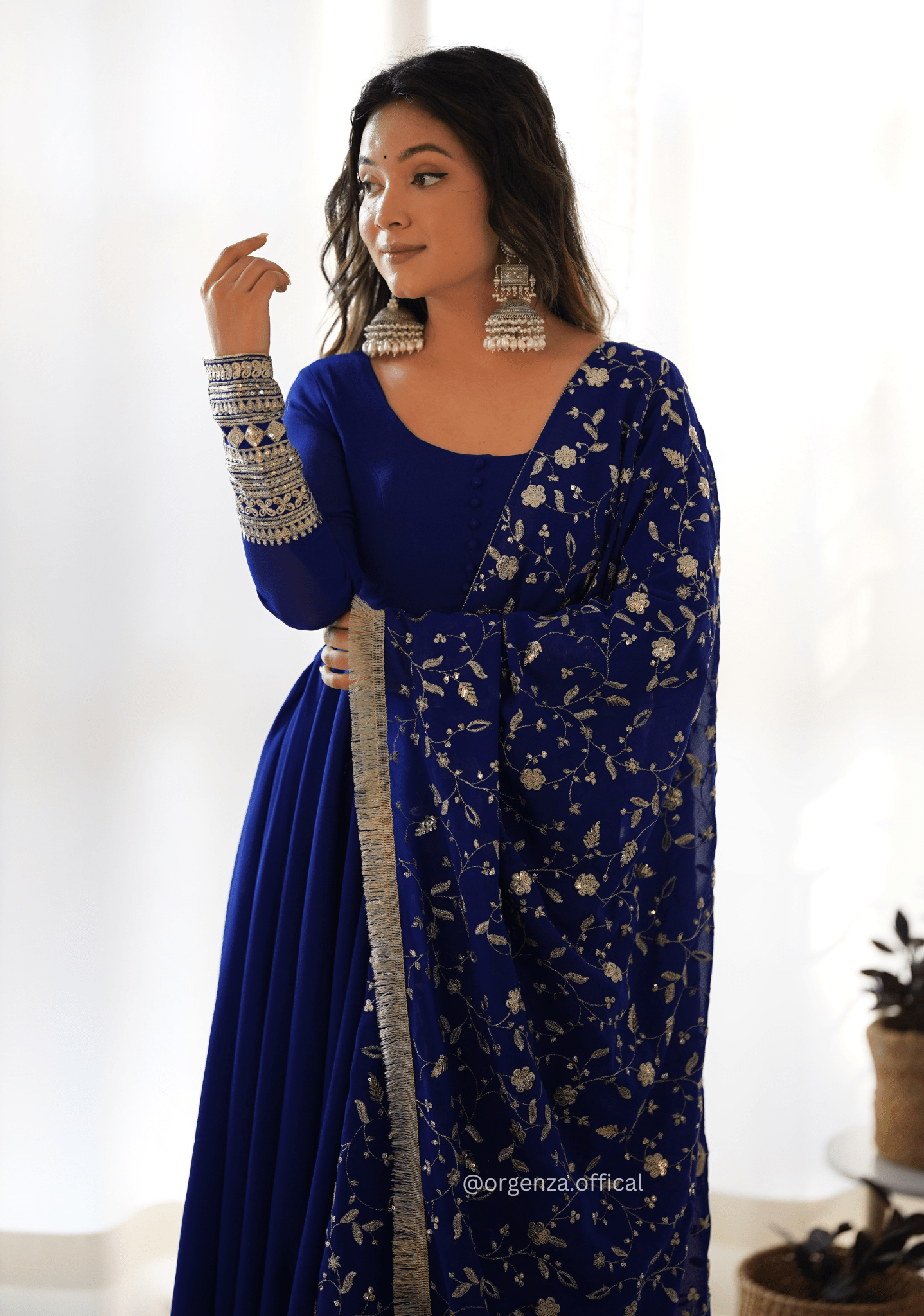 Soft Fox Georgette Plain Anarkali Kurti - Orgenza Store - digisoch