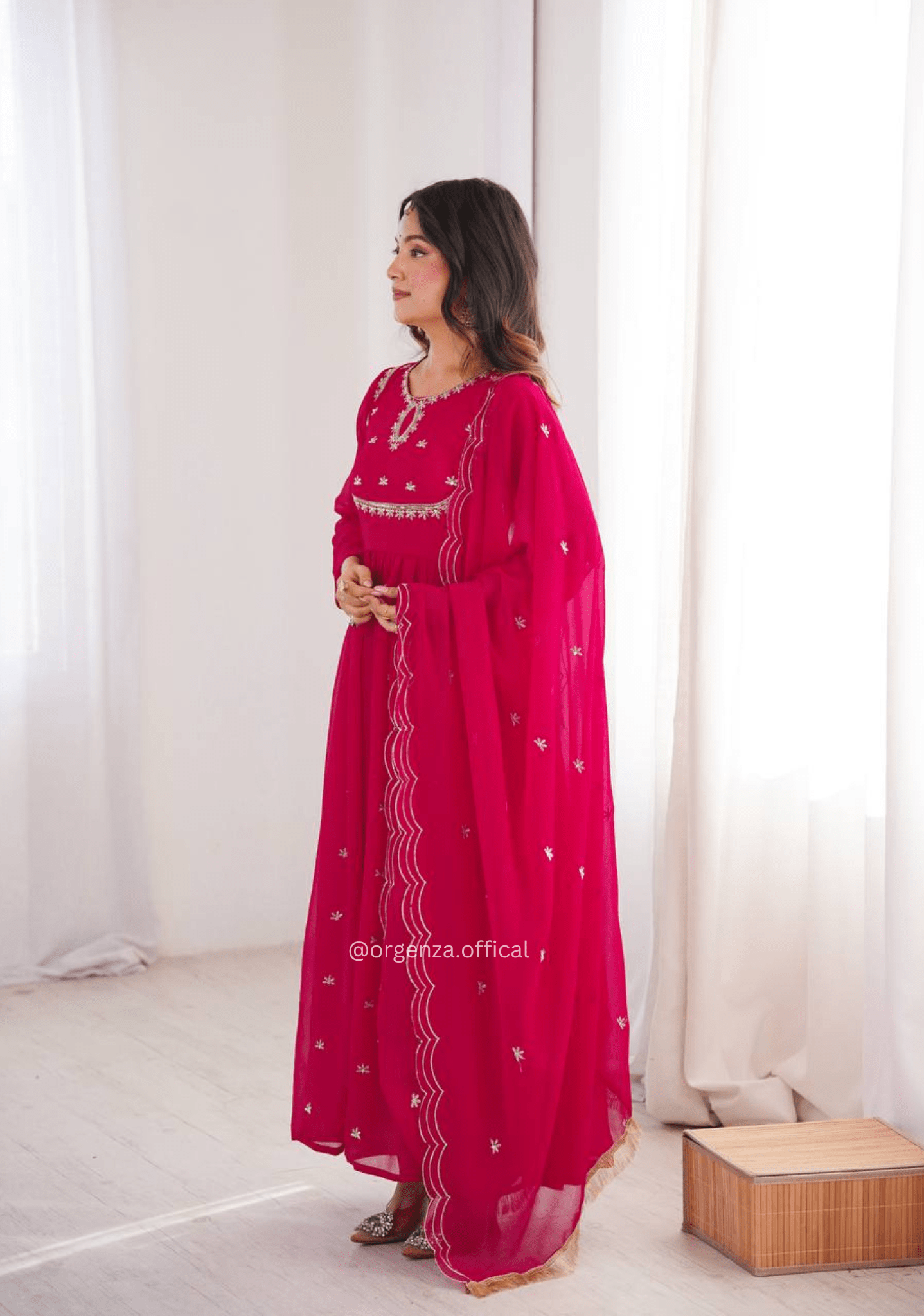 Georgette Sequins Embroidered Gown Set (3 - Piece) – Ready to Wear - Orgenza Store - digisoch