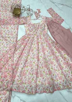 Pure Chiffon Floral Print Kurti Set - Orgenza Store - digisoch