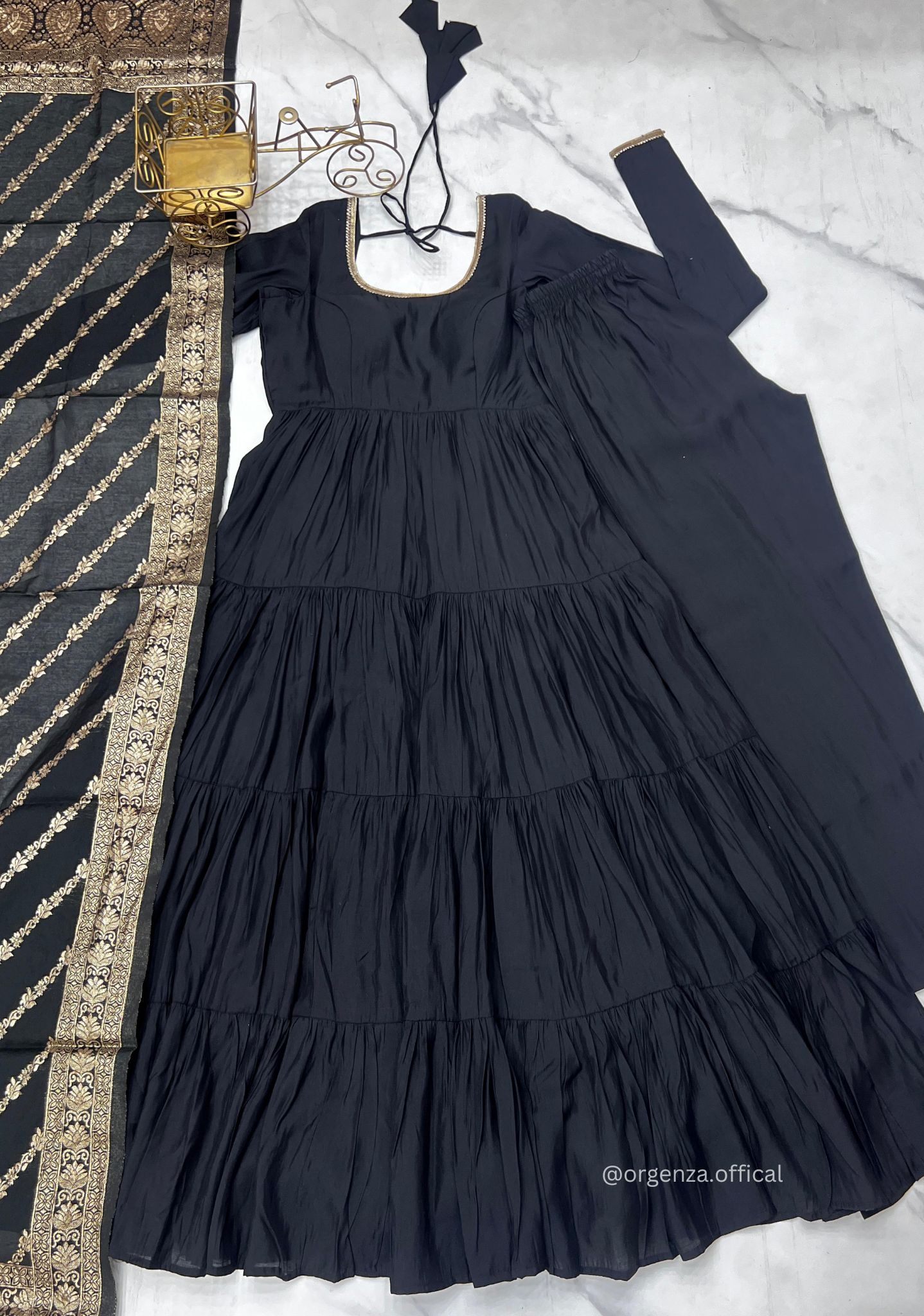 Roman Silk Fully Flair Anarkali Kurti - Orgenza Store