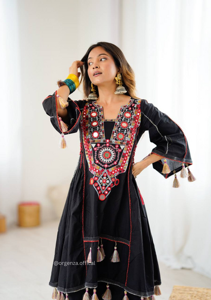 Black Colour Premium Designer Co-ord Set