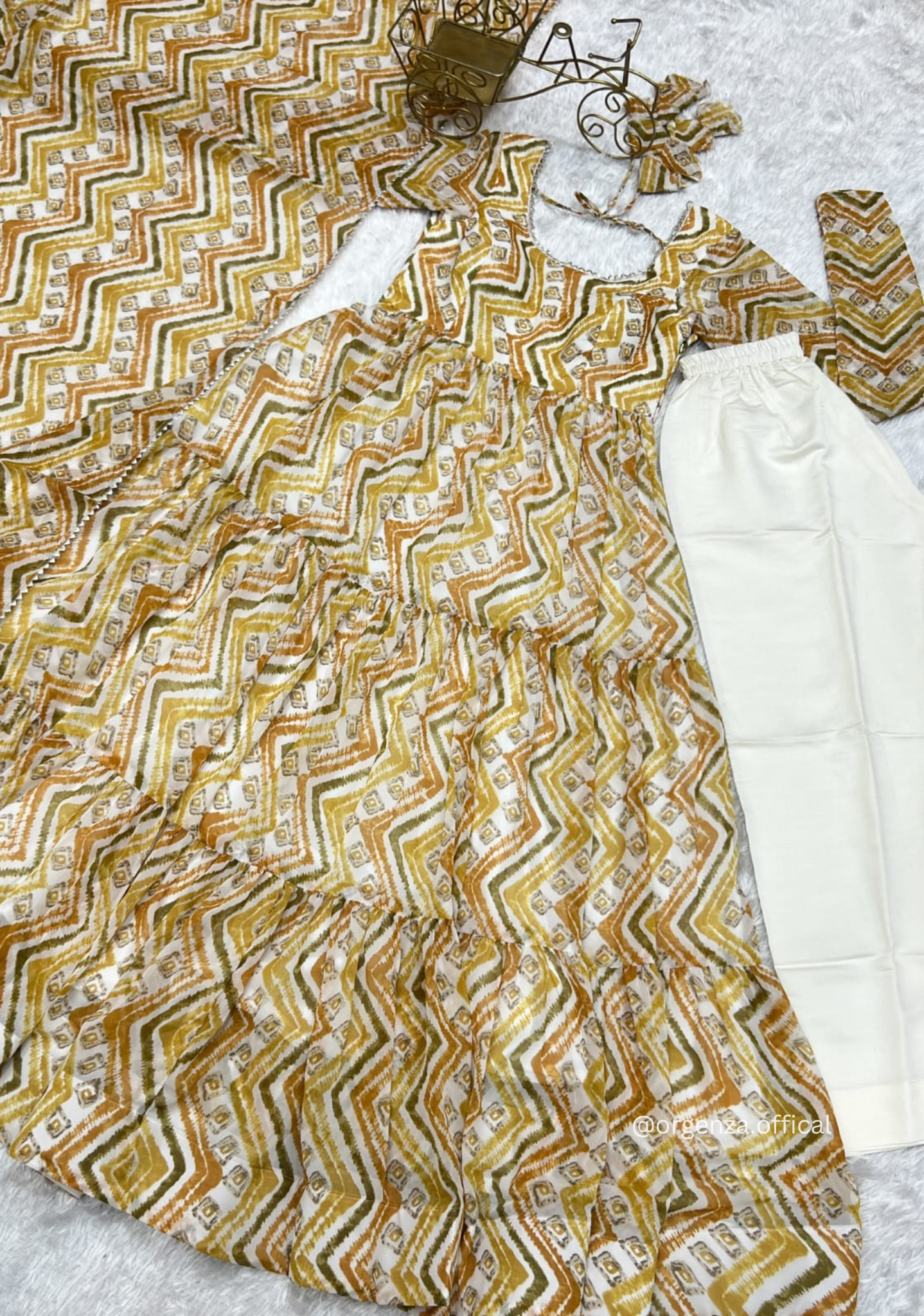 Pure Georgette Silk Kurtis With Dupatta Set - Orgenza Store