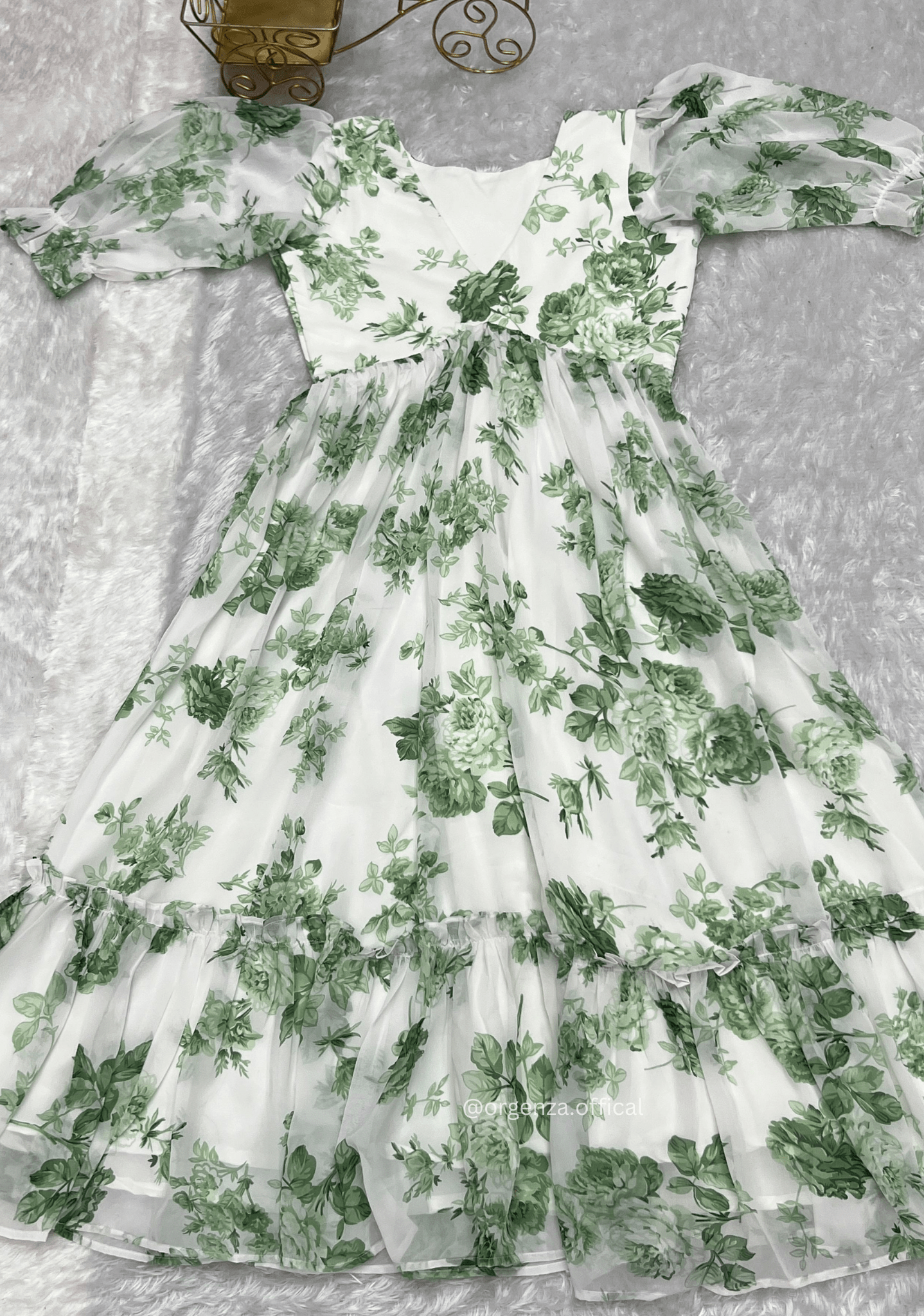 Pista Colour Georgette One Piece Dress - Orgenza Store