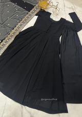 Georgette Fabric Kurta With Palazzo Set