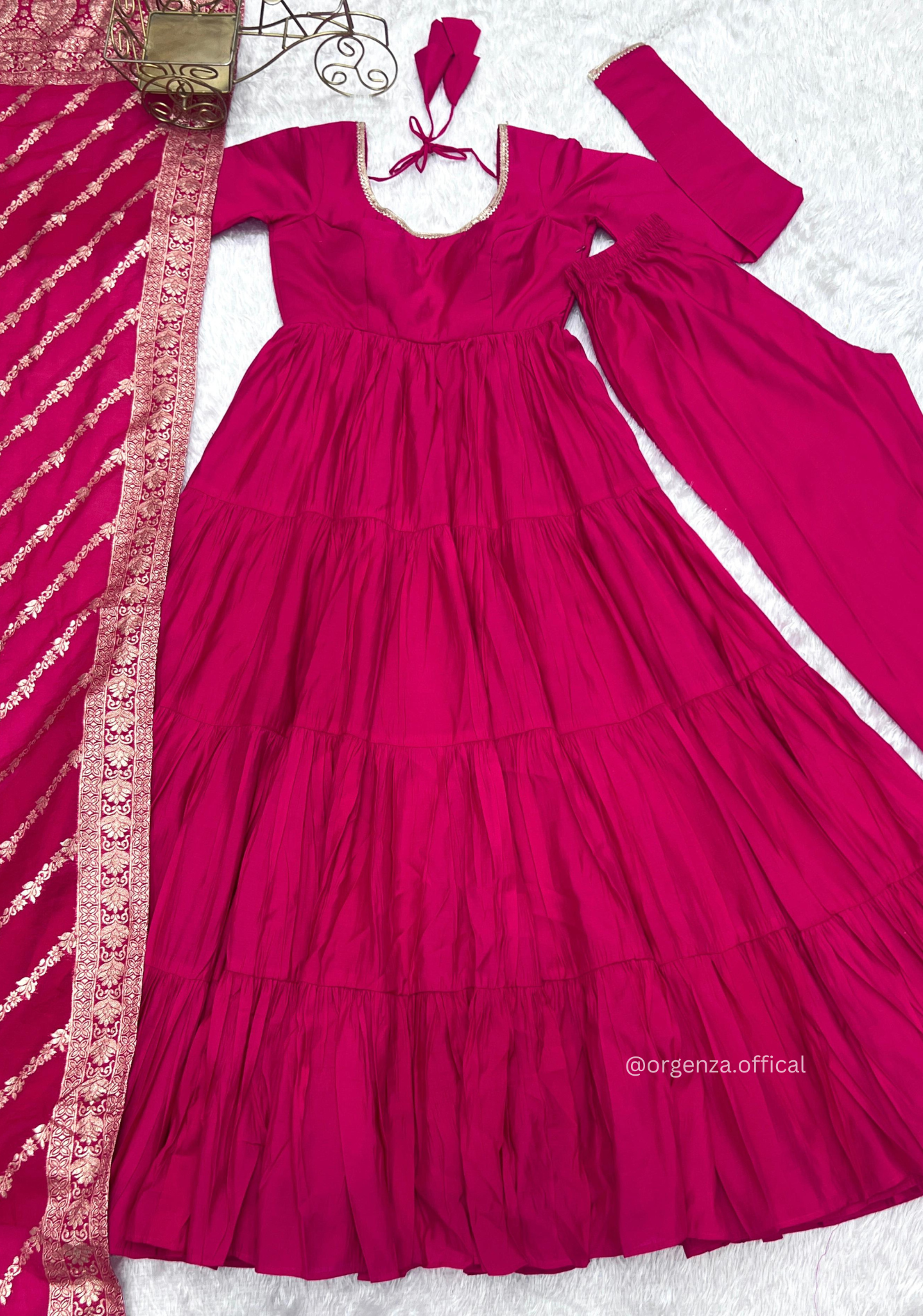 Roman Silk Fully Flair Anarkali Kurti - Orgenza Store