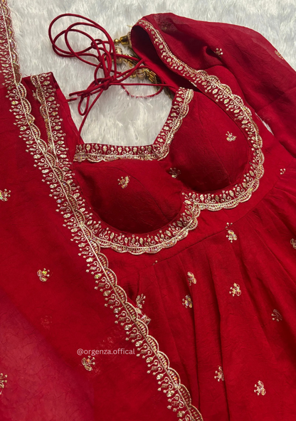Apsara Red Suit